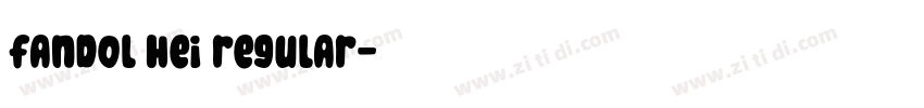 fandol hei regular字体转换
